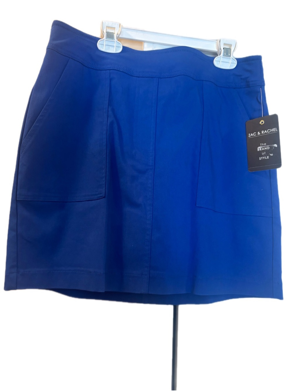 Zac & Rachel Royal Blue Mini Skirt with Front Pockets